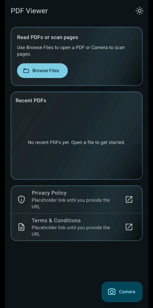 QuickScan PDF Viewer app screenshot